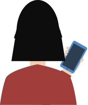 Girl  Checking  Phone 4709
